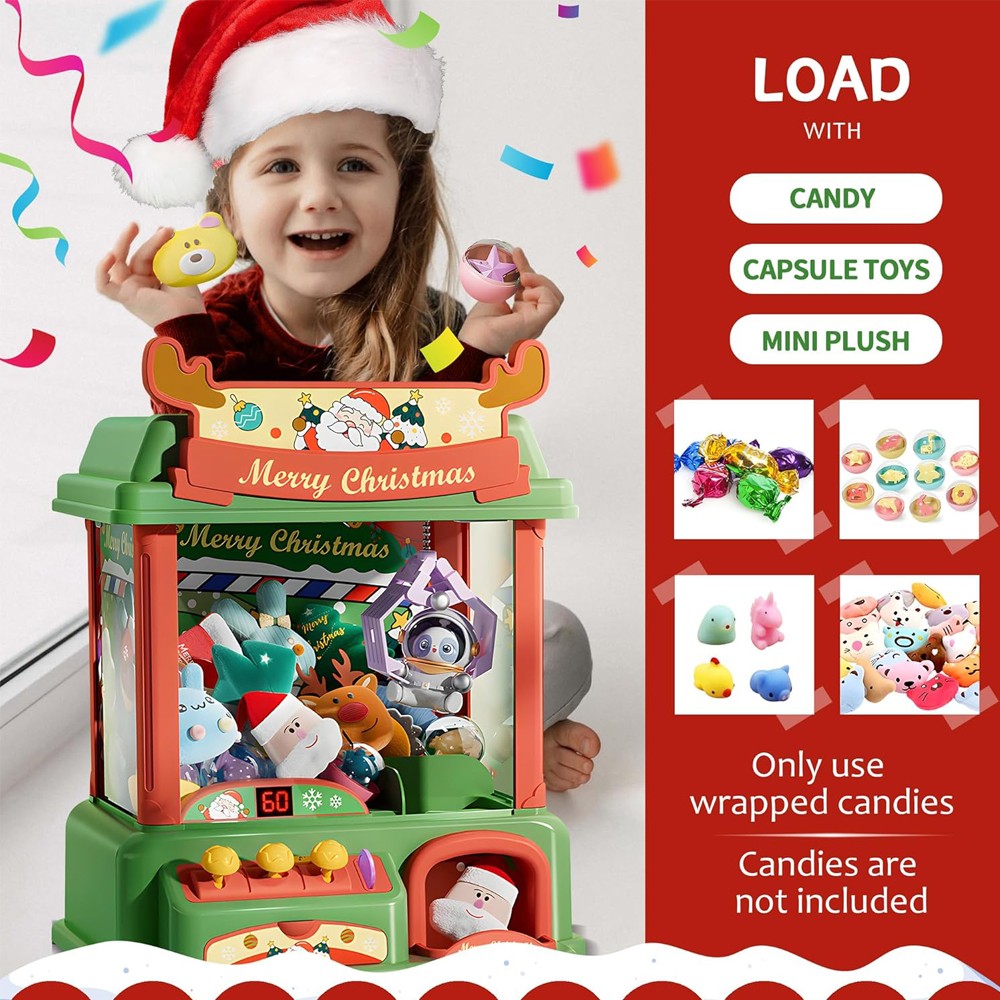 Świąteczny automat z pazurami  – Arcade Toy Vending Machine recenzja i cena