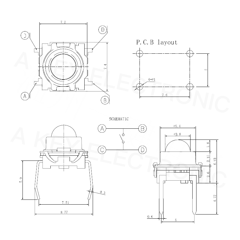 20 sztuk TS-F007 Touch 4-pin p – Pinball Machine recenzja i cena